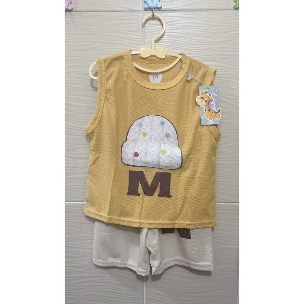 男童 兒童 帽子M 無袖套裝-細節圖4