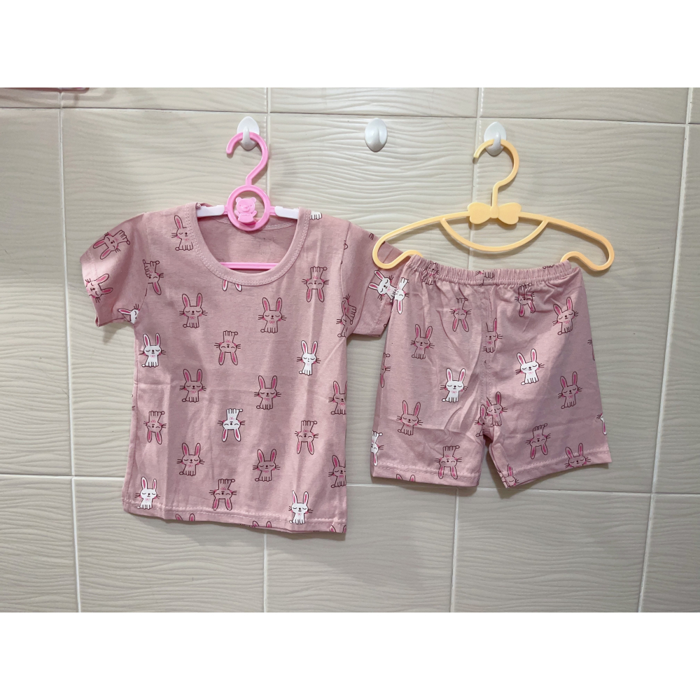 可愛 女童 短袖套裝  ( 上衣+褲子 )-細節圖2