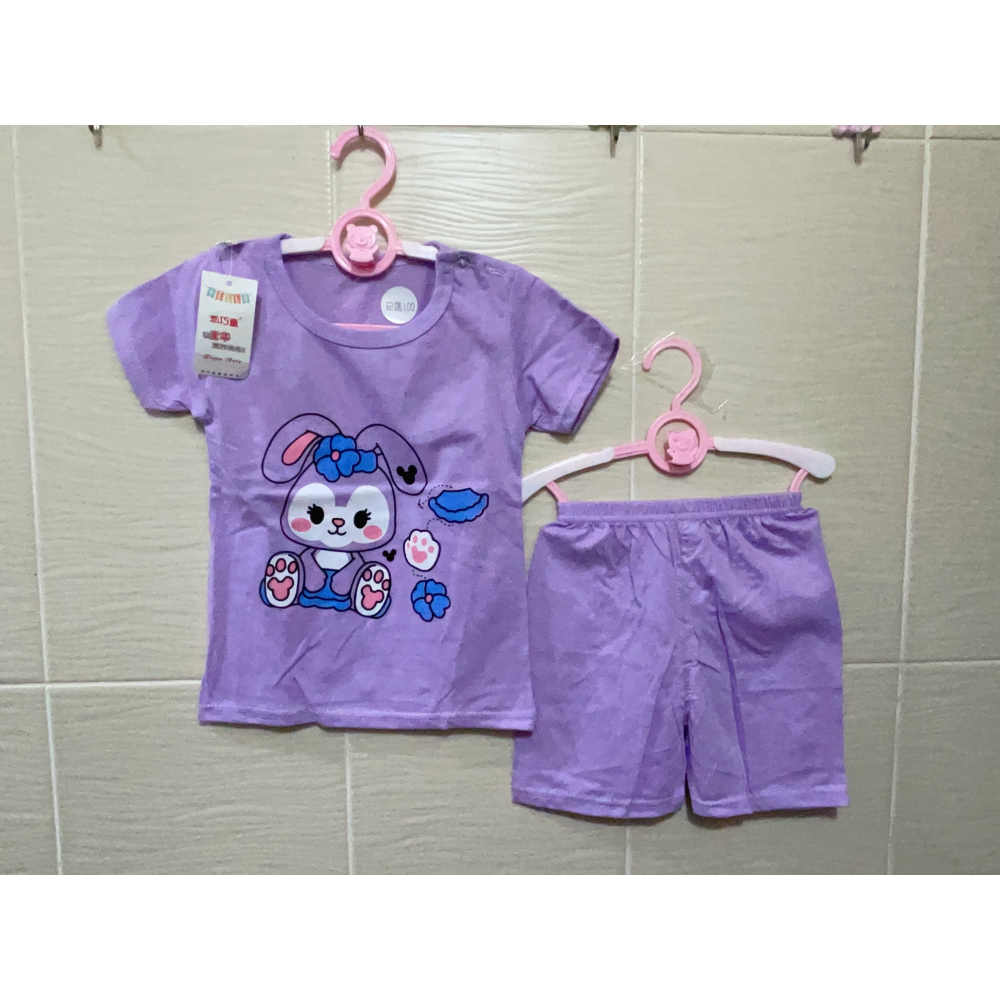 可愛 女童 短袖套裝  ( 上衣+褲子 )-細節圖4