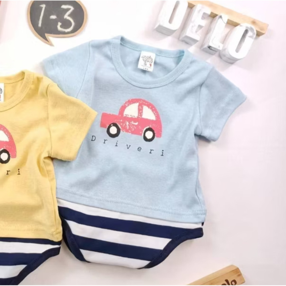 👶 嬰幼兒 👶 男女童短袖包屁衣-細節圖2
