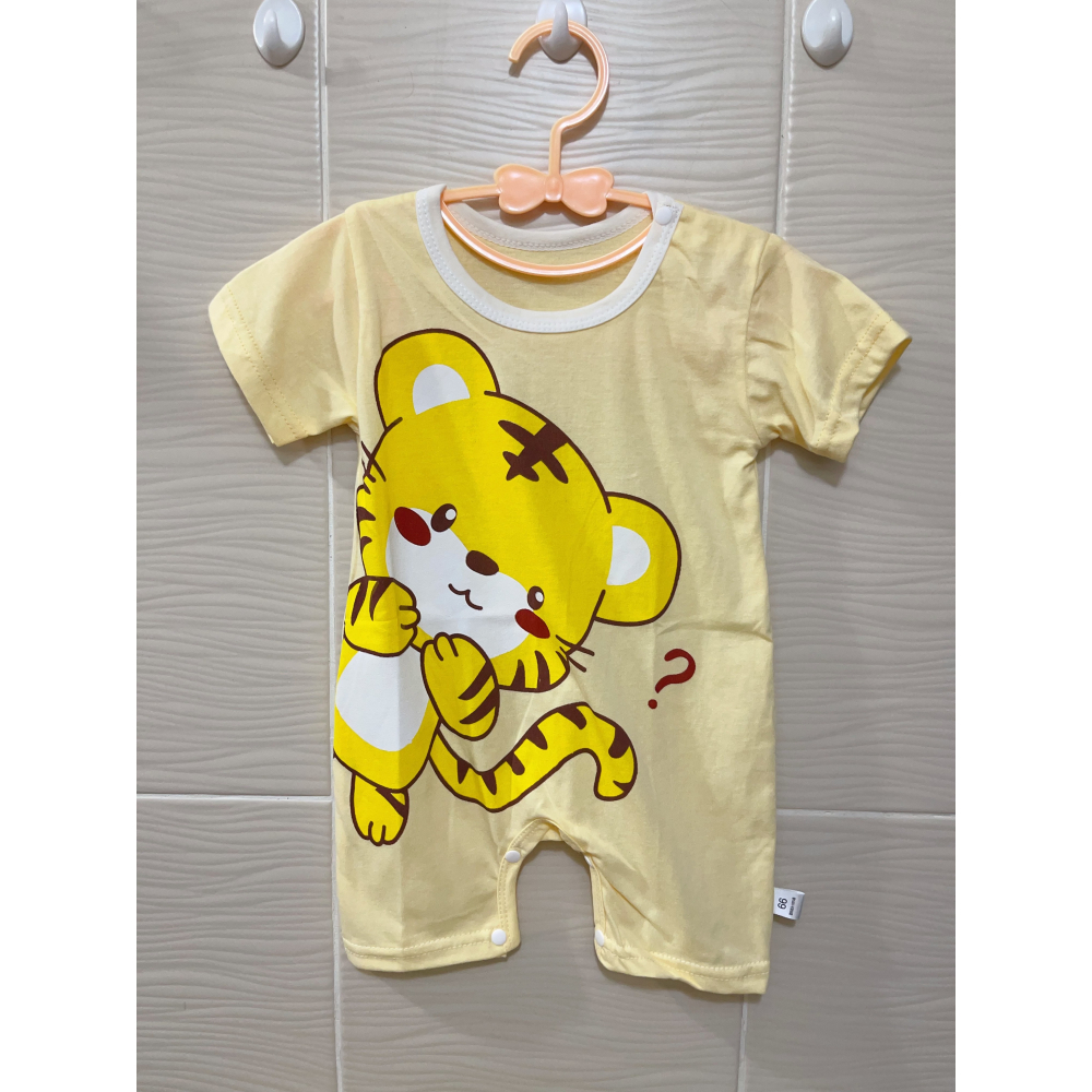 新生兒👶嬰幼兒 男女寶寶短袖連身爬服-細節圖2