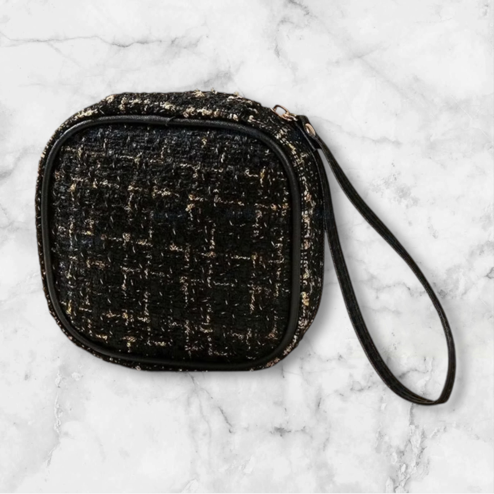 小香風化妝包 零錢包   ( 尺寸 13*13 )-細節圖2