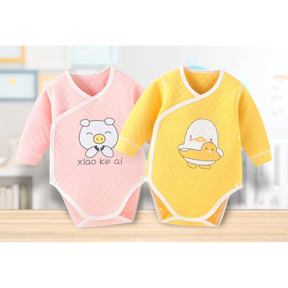 嬰幼兒 👶 男女寶寶長袖空氣棉 包屁衣-細節圖3