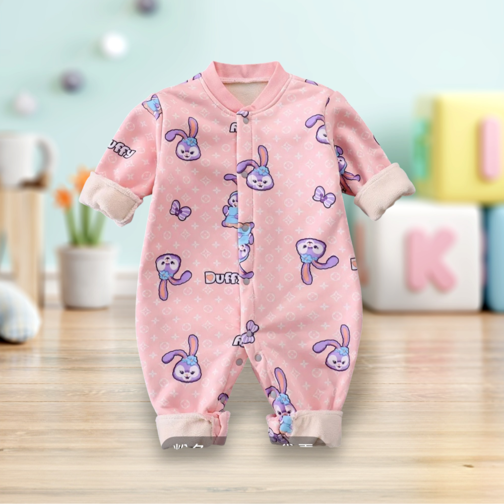 嬰幼兒 👶 男女寶寶 長袖加絨保暖爬服-規格圖6