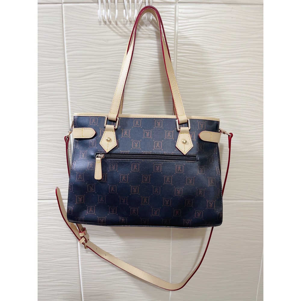 PLAY BOY 肩背包  手提包  斜背包 大容量 防刮紋 女用包-細節圖5