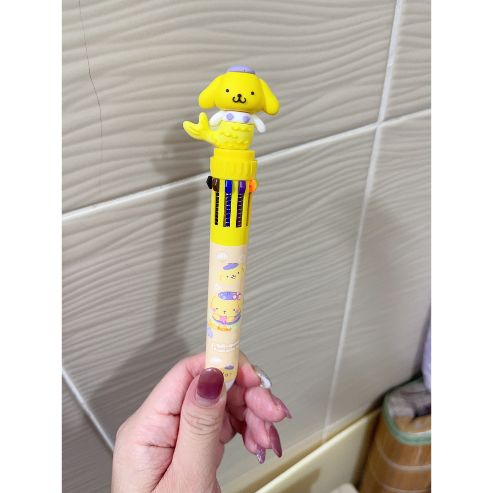 三麗鷗  十色圓珠筆 庫洛米 布丁狗  大耳狗卡通創意 可愛 按動 學生 多色筆 文具-細節圖2