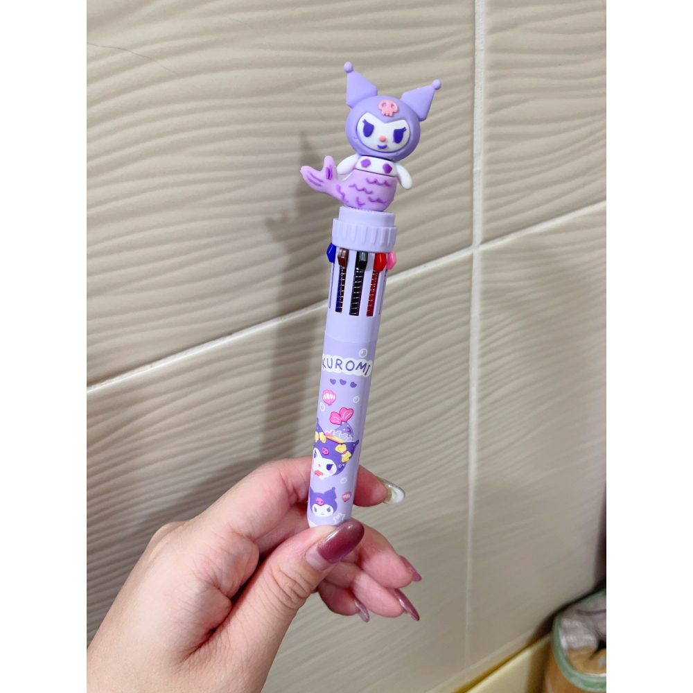 三麗鷗  十色圓珠筆 庫洛米 布丁狗  大耳狗卡通創意 可愛 按動 學生 多色筆 文具-細節圖3