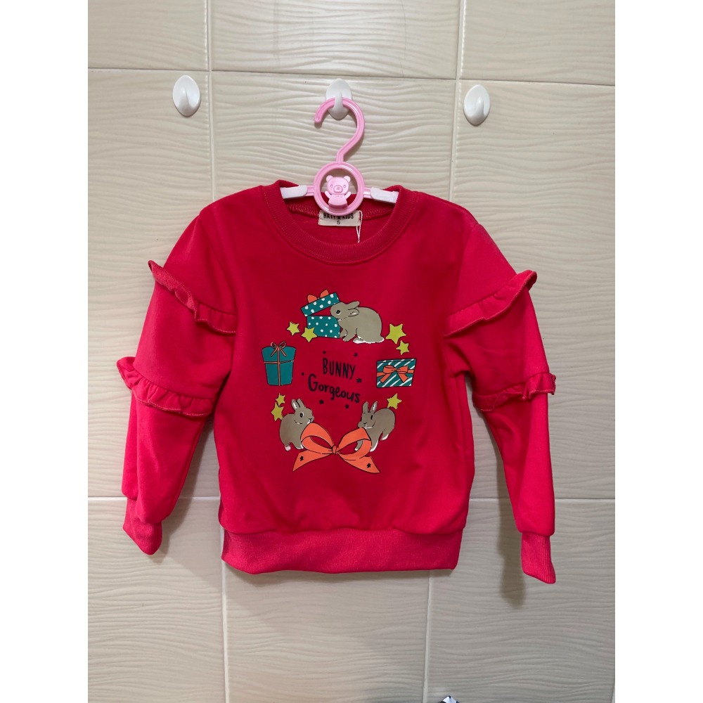 🌺嬰幼兒 👶 女寶寶長袖 刷毛 上衣-細節圖6