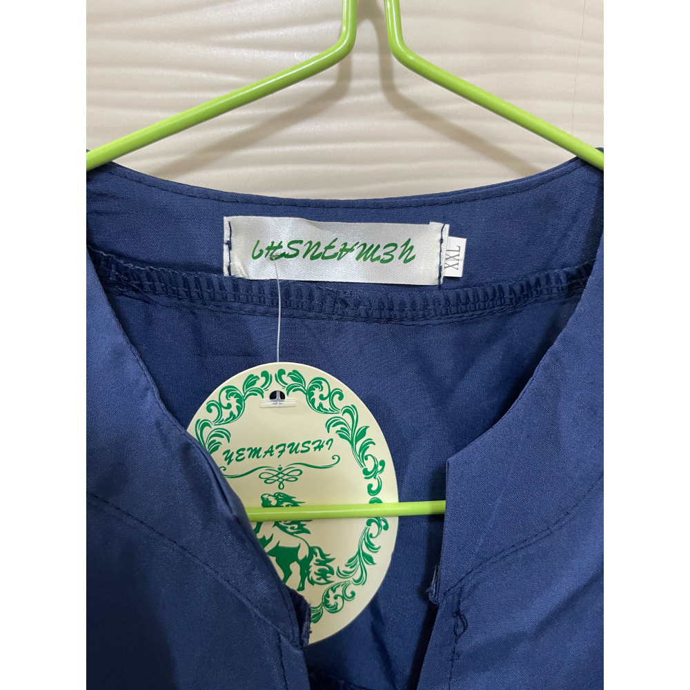 魅力動人 長袖襯衫 前短後長-細節圖3