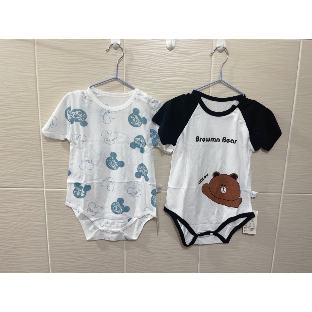 新生兒👶嬰幼兒 男女寶寶短袖包屁衣-細節圖2