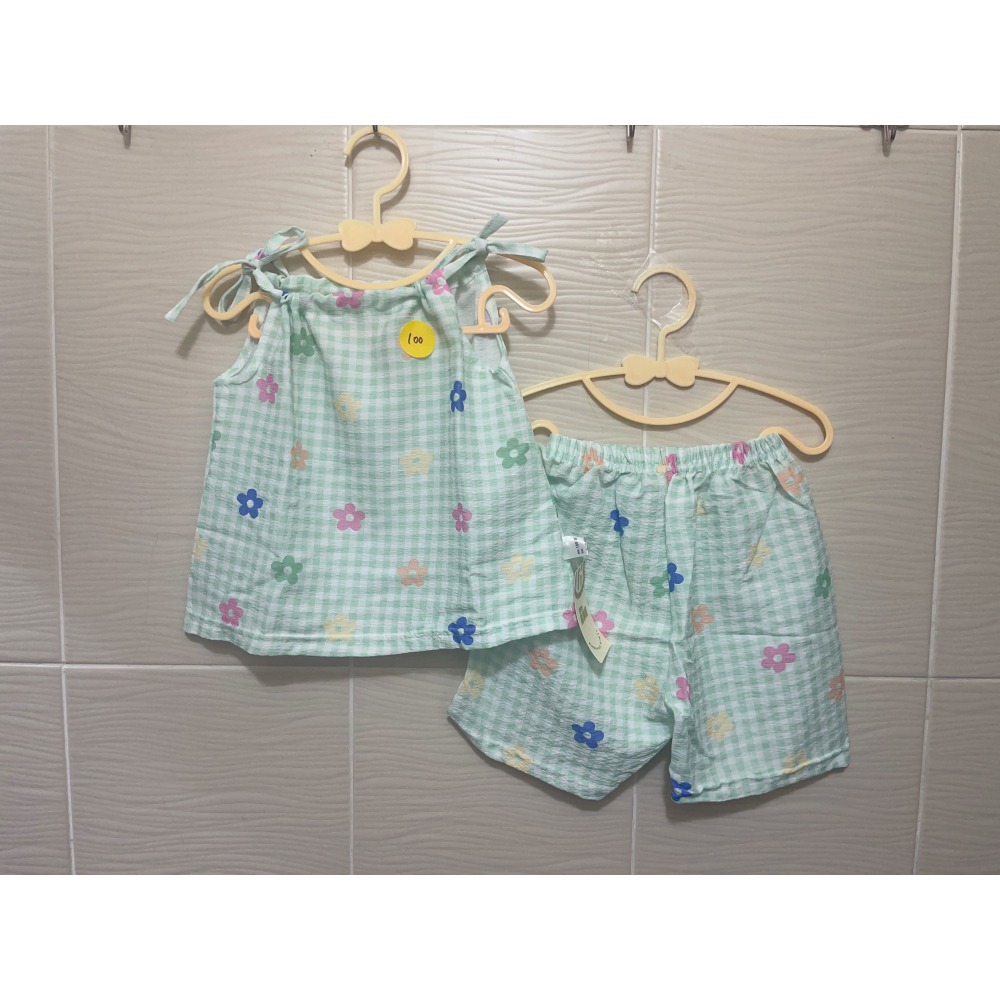 幼兒 🌻 甜美可愛 綁帶 兩件式 套裝-細節圖2