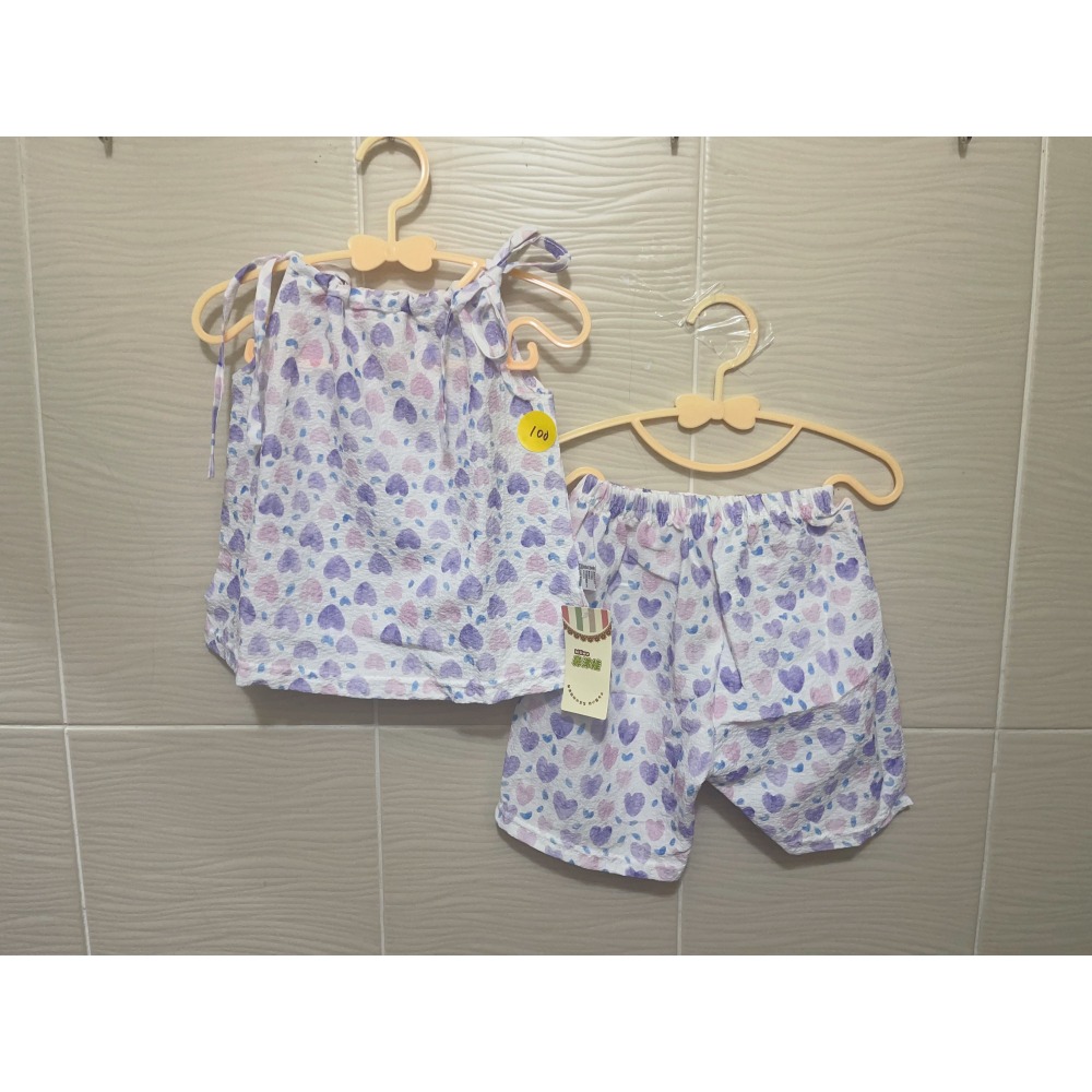 幼兒 🌻 甜美可愛 綁帶 兩件式 套裝-細節圖3