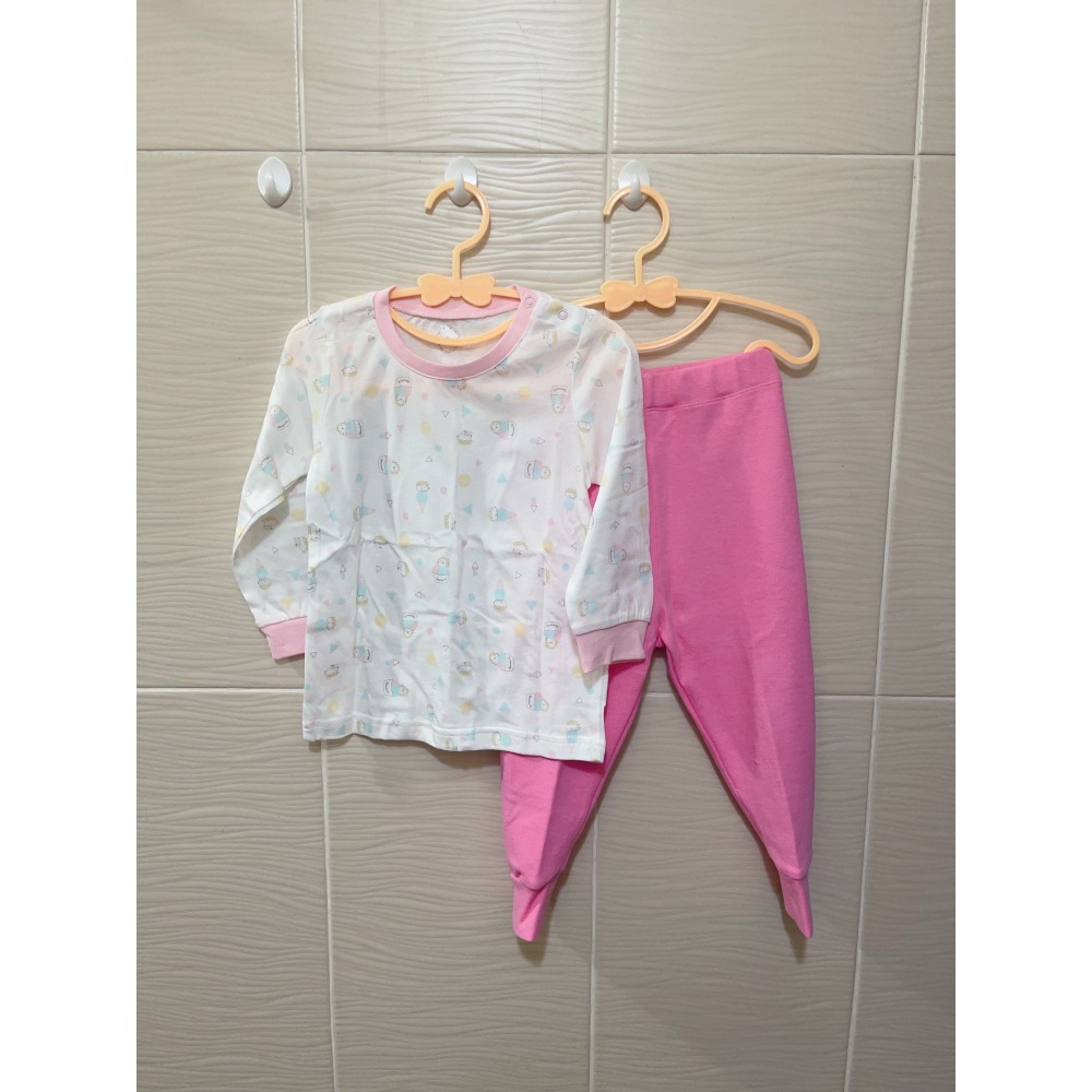 新生兒👶嬰幼兒 女寶寶薄長袖 套裝 睡衣.冷氣衫.休閒服-細節圖6
