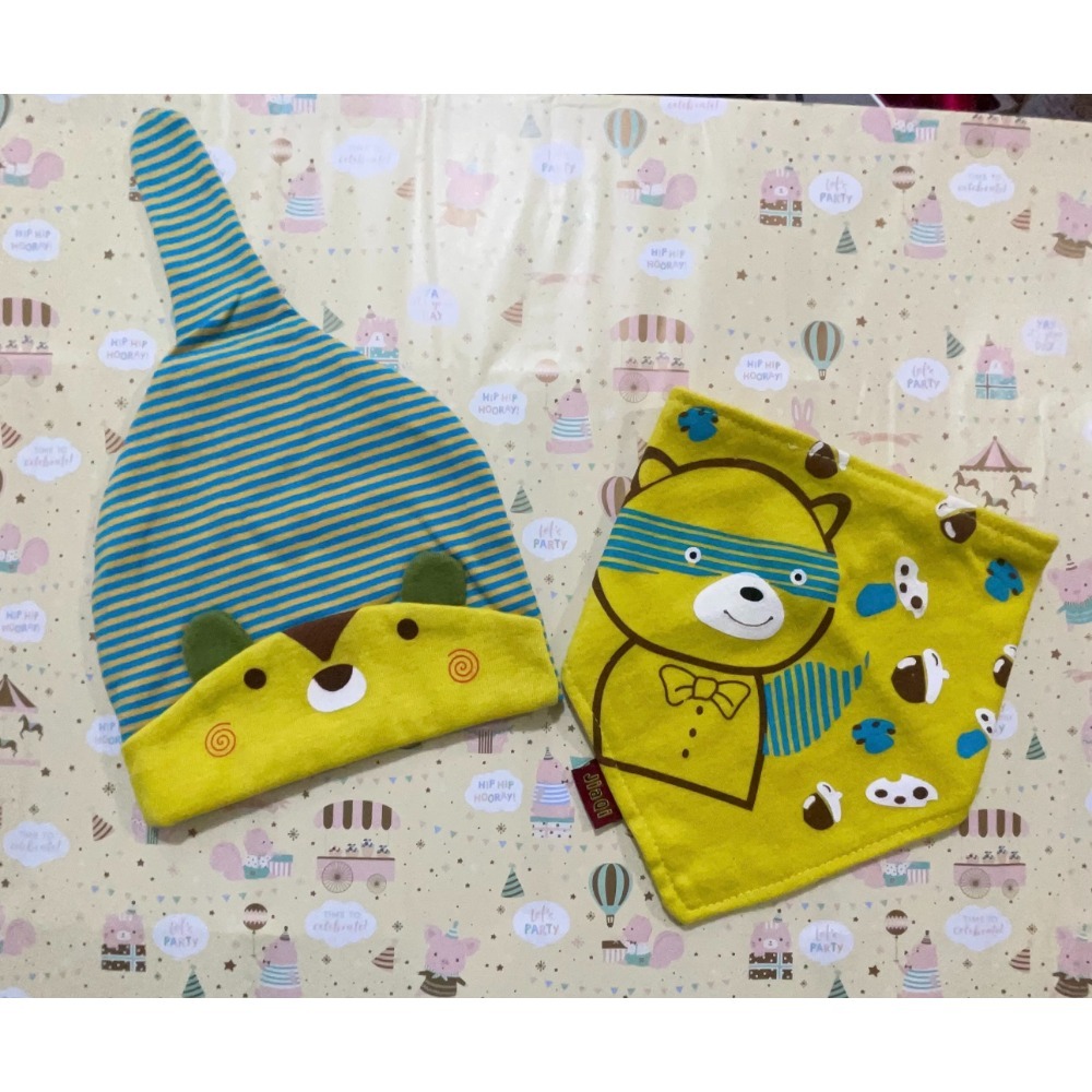 新生兒👶嬰幼兒 男女寶寶 （帽子 + 圍兜兩件套）   PS：0-24個月大的baby-規格圖6
