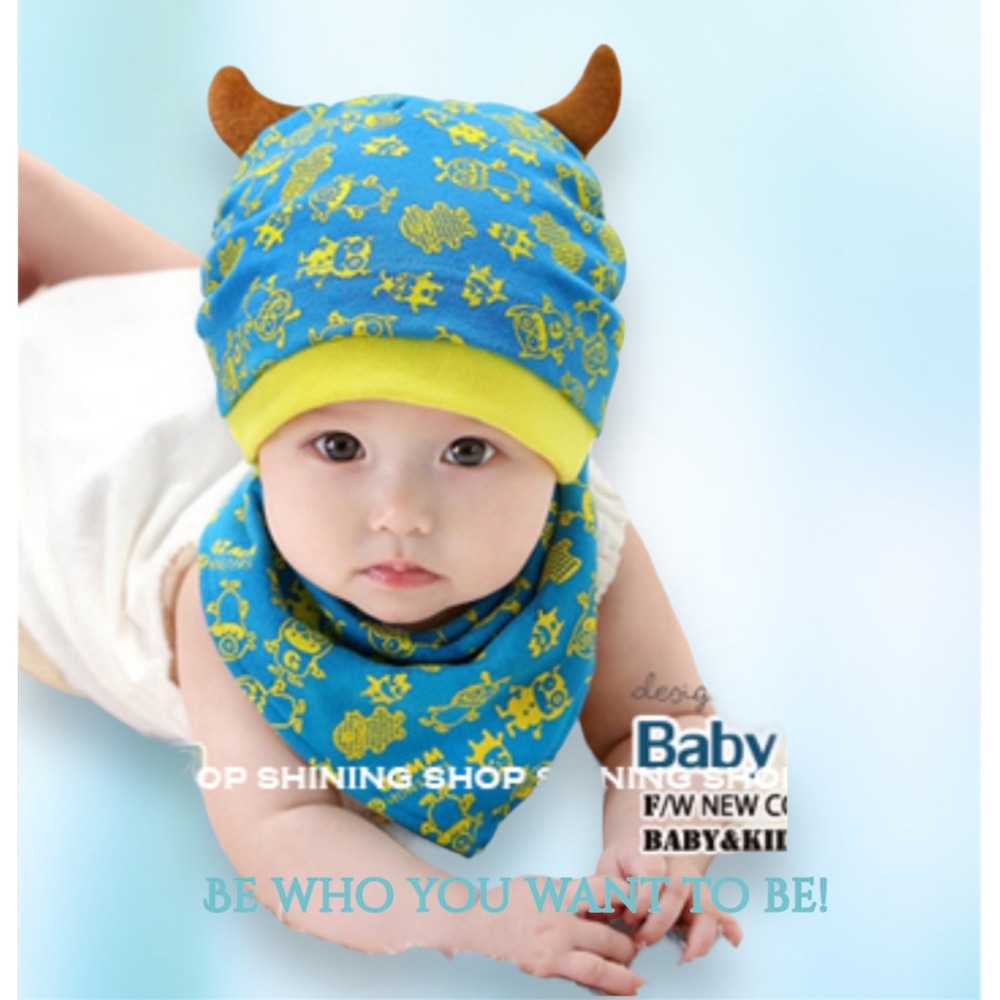 新生兒👶嬰幼兒 男女寶寶 （帽子 + 圍兜兩件套）   PS：0-24個月大的baby-規格圖6