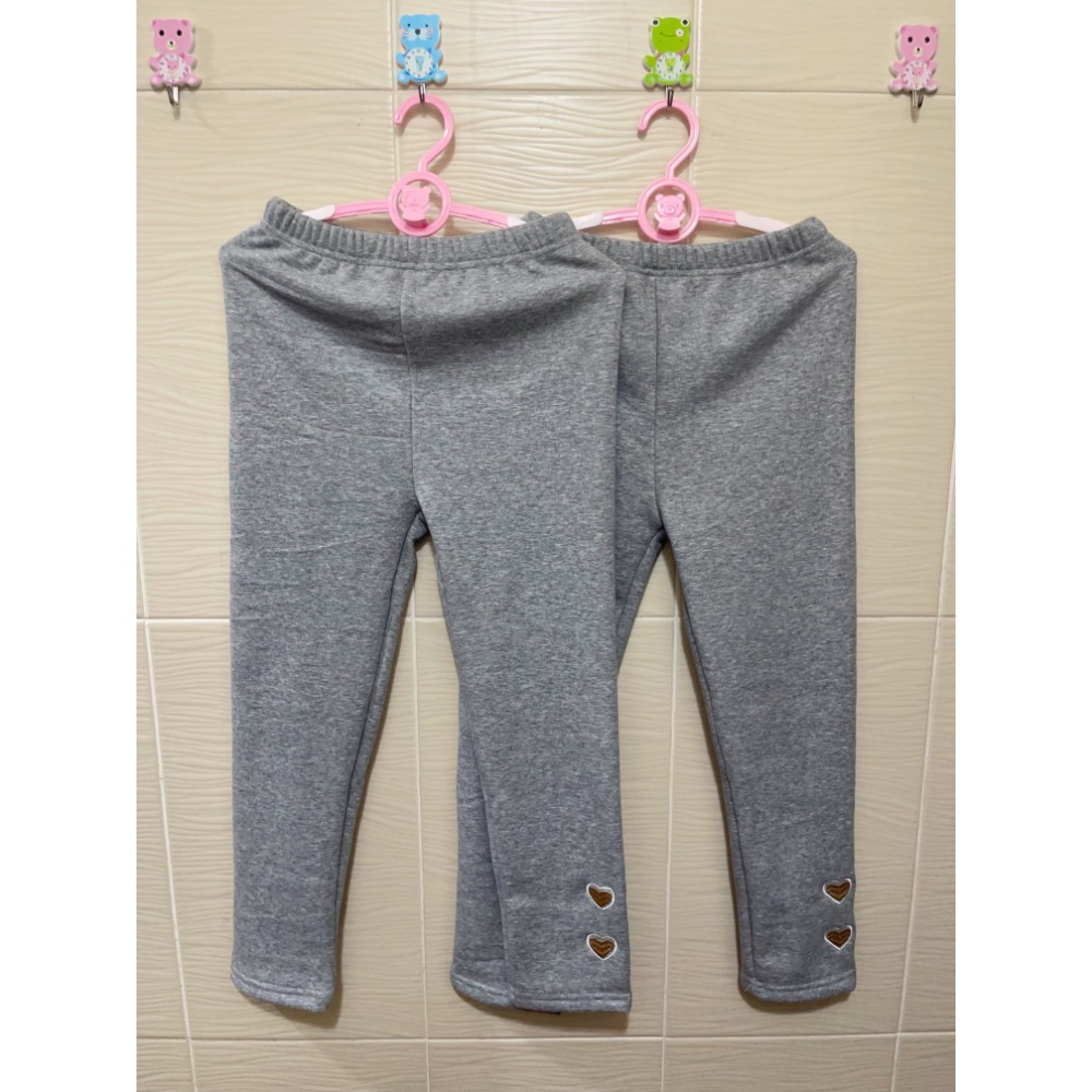 修身 女童 👶 秋冬刷毛長褲 👖-規格圖2