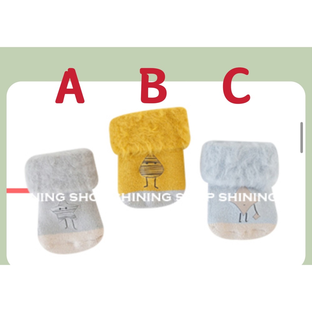 新生兒👶嬰幼兒 男女寶寶〝加厚毛絨絨〞小襪襪    〝 底 10 CM 〞-細節圖2