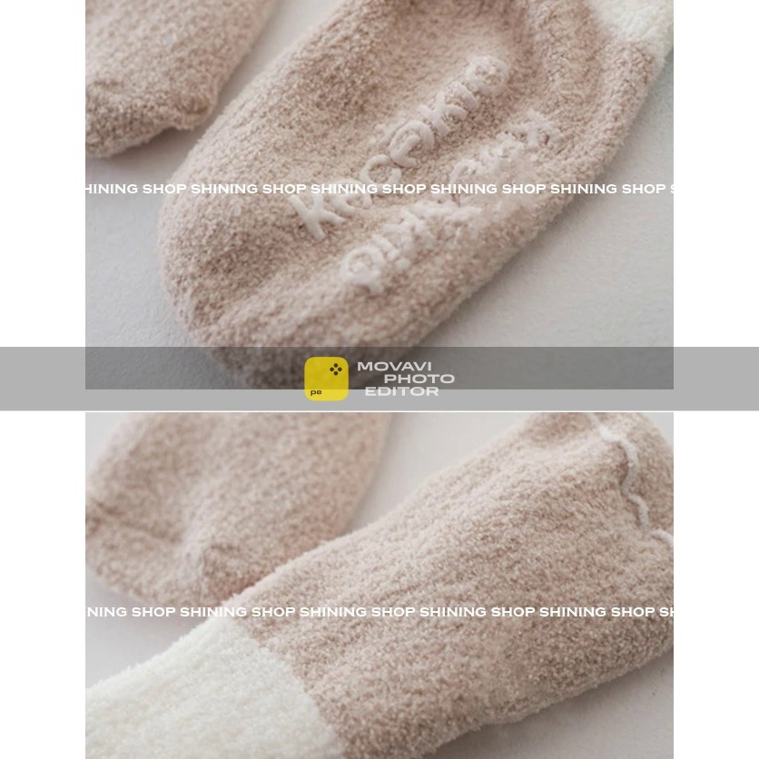 新生兒 👶 嬰幼兒 男女寶寶〝 珊瑚絨 〞  小襪子   ( 底 8.5 CM )-細節圖2