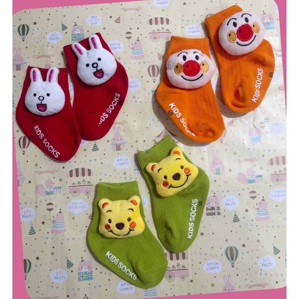 嬰幼兒👶立體公仔襪 男女寶寶防滑春夏秋冬都可穿  〝 底 9 - 11 CM 〞-規格圖3