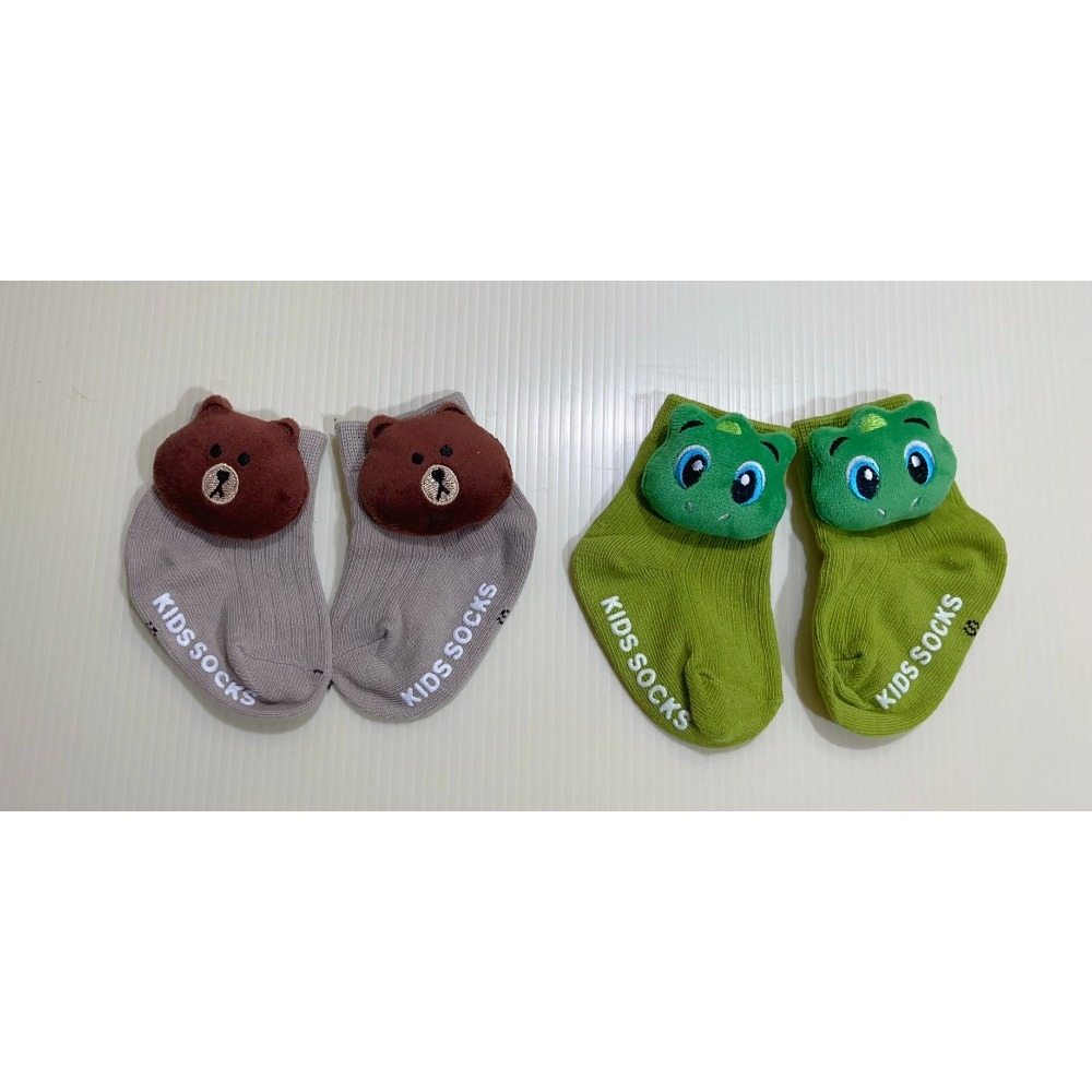 嬰幼兒👶立體公仔襪 男女寶寶防滑春夏秋冬都可穿  〝 底 9 - 11 CM 〞-規格圖3