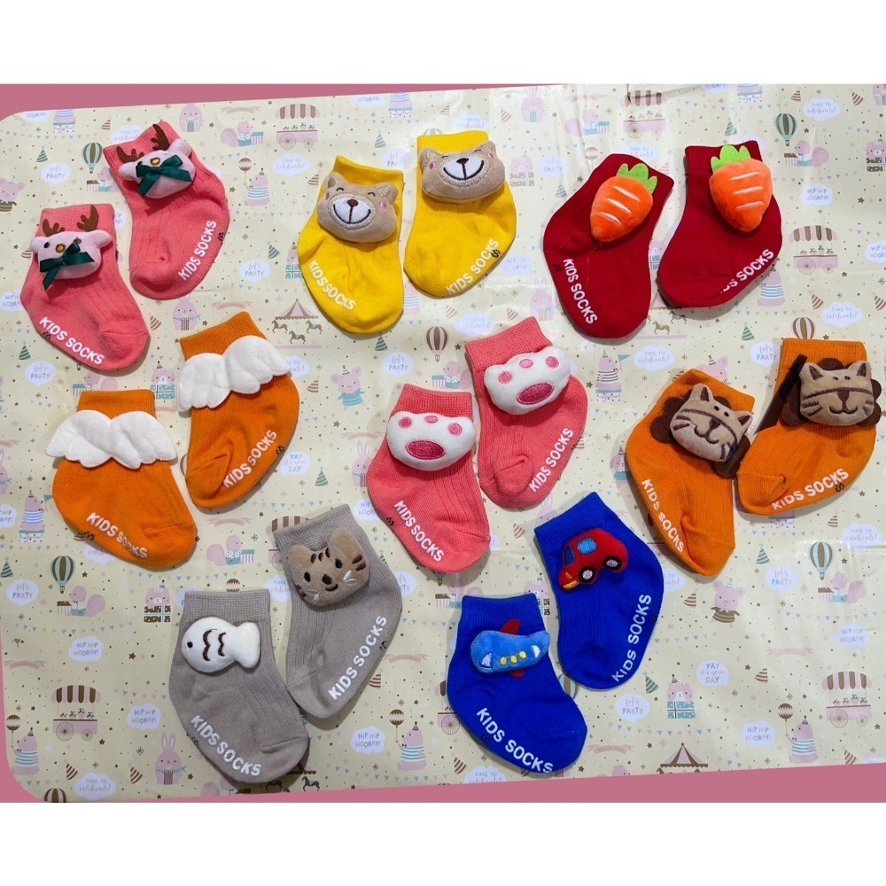 嬰幼兒👶立體公仔襪 男女寶寶防滑春夏秋冬都可穿  〝 底 9 - 11 CM 〞-規格圖3