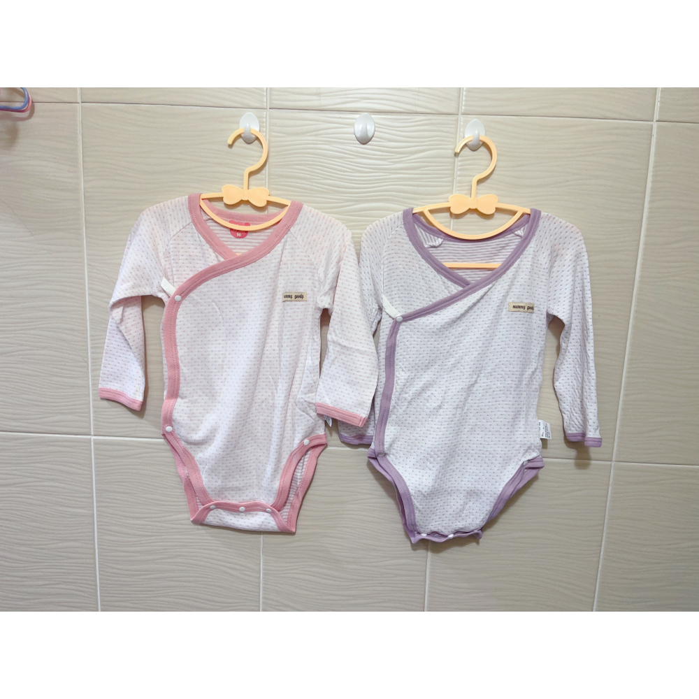 新生兒👶嬰幼兒 男女寶寶長袖〝 前扣式 〞包屁衣-細節圖2