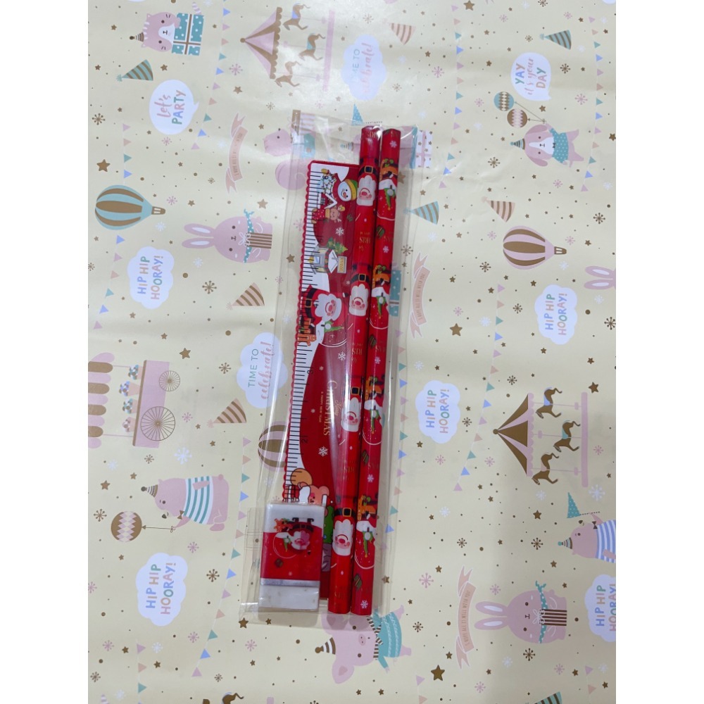 幼兒  兒童 新生入學 文具3件套組 ( 鉛筆*2 / 橡皮擦*1 / 尺*1 )-規格圖4