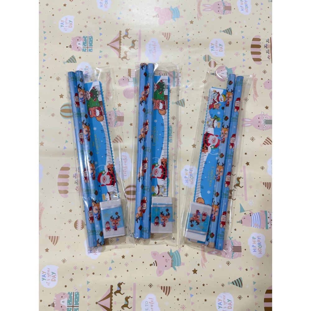 幼兒  兒童 新生入學 文具3件套組 ( 鉛筆*2 / 橡皮擦*1 / 尺*1 )-規格圖4
