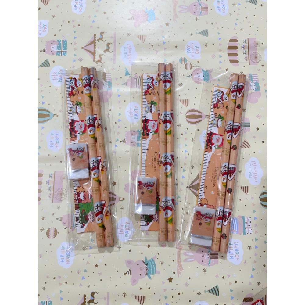 幼兒  兒童 新生入學 文具3件套組 ( 鉛筆*2 / 橡皮擦*1 / 尺*1 )-規格圖4