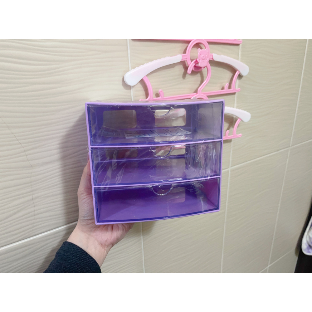 🌺 紫色收納抽屜   長16cm 寬11CM 高14.5CM-細節圖3