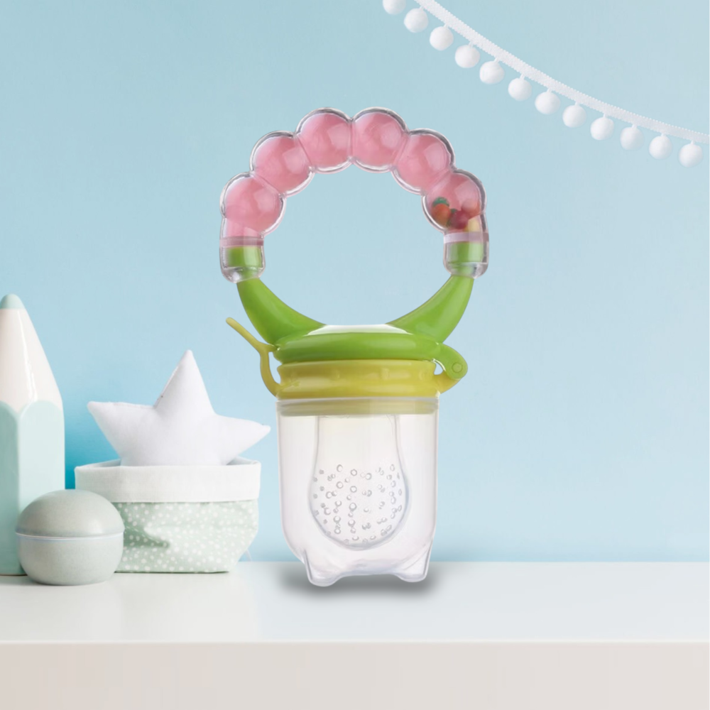 響鈴咬咬樂 輔食咬咬袋 果蔬輔食袋 嬰兒咬咬樂 響鈴果蔬樂 寶寶輔食水果嚼嚼樂  7*11*3.5-細節圖2