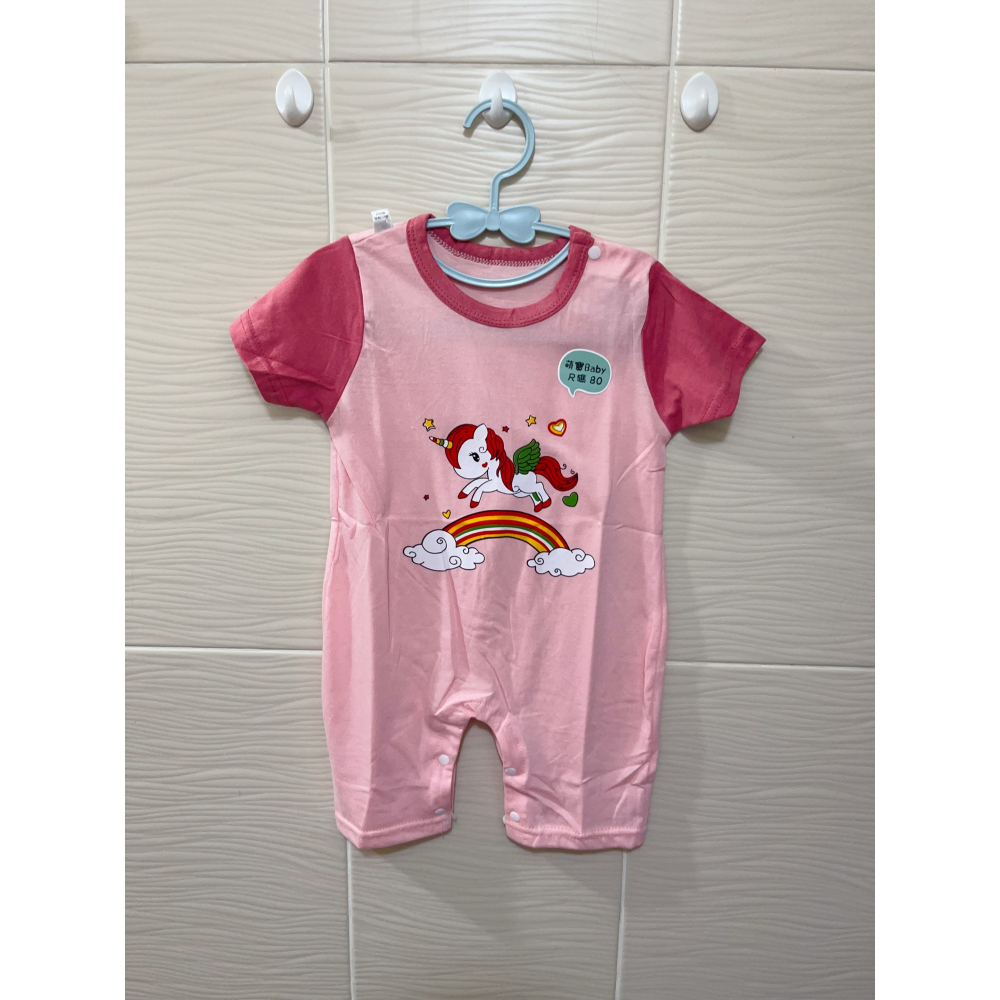 新生兒👶嬰幼兒 男女寶寶短袖爬服-細節圖3