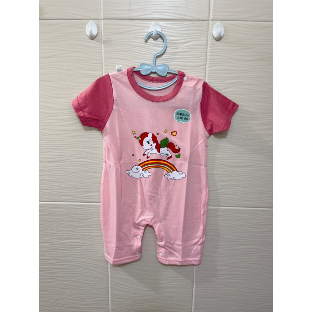 新生兒👶嬰幼兒 男女寶寶短袖爬服-規格圖8