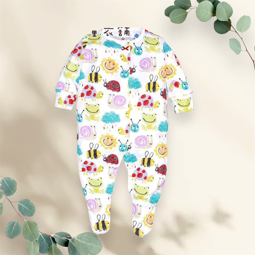 新生兒👶嬰幼兒 男女寶包腳款爬服款爬服-細節圖2