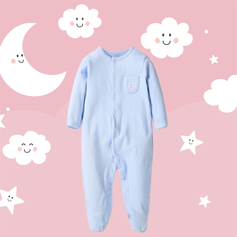 新生兒👶嬰幼兒 男女寶包腳款爬服款爬服-細節圖3