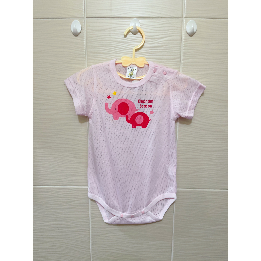 新生兒👶嬰幼兒 女寶寶網眼長短袖包屁衣-細節圖3