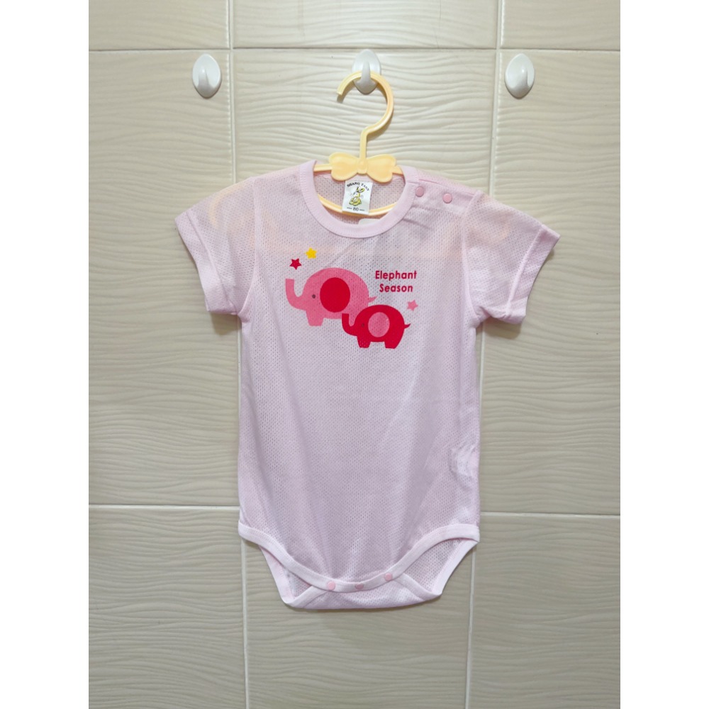 新生兒👶嬰幼兒 女寶寶網眼長短袖包屁衣-規格圖3