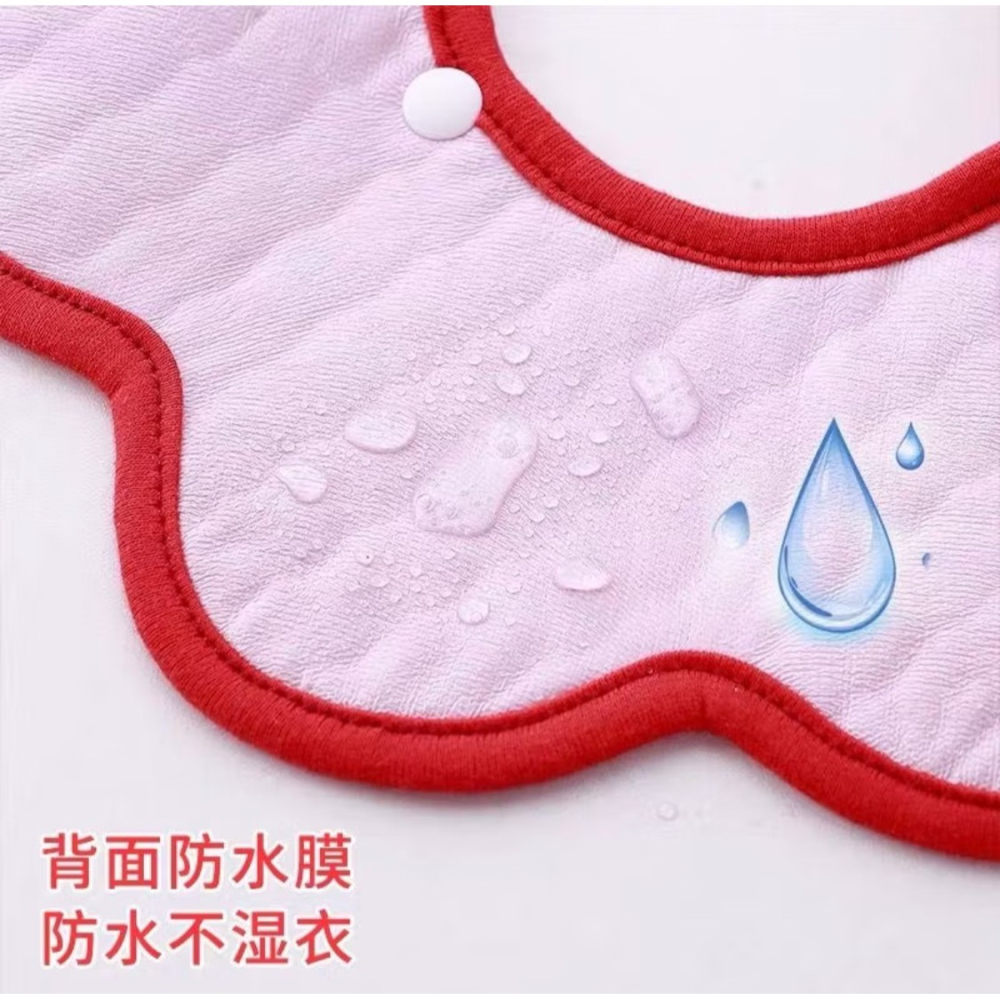 新生兒👶嬰幼兒 男女寶寶新年款 喜氣洋洋 圍兜兜-細節圖5