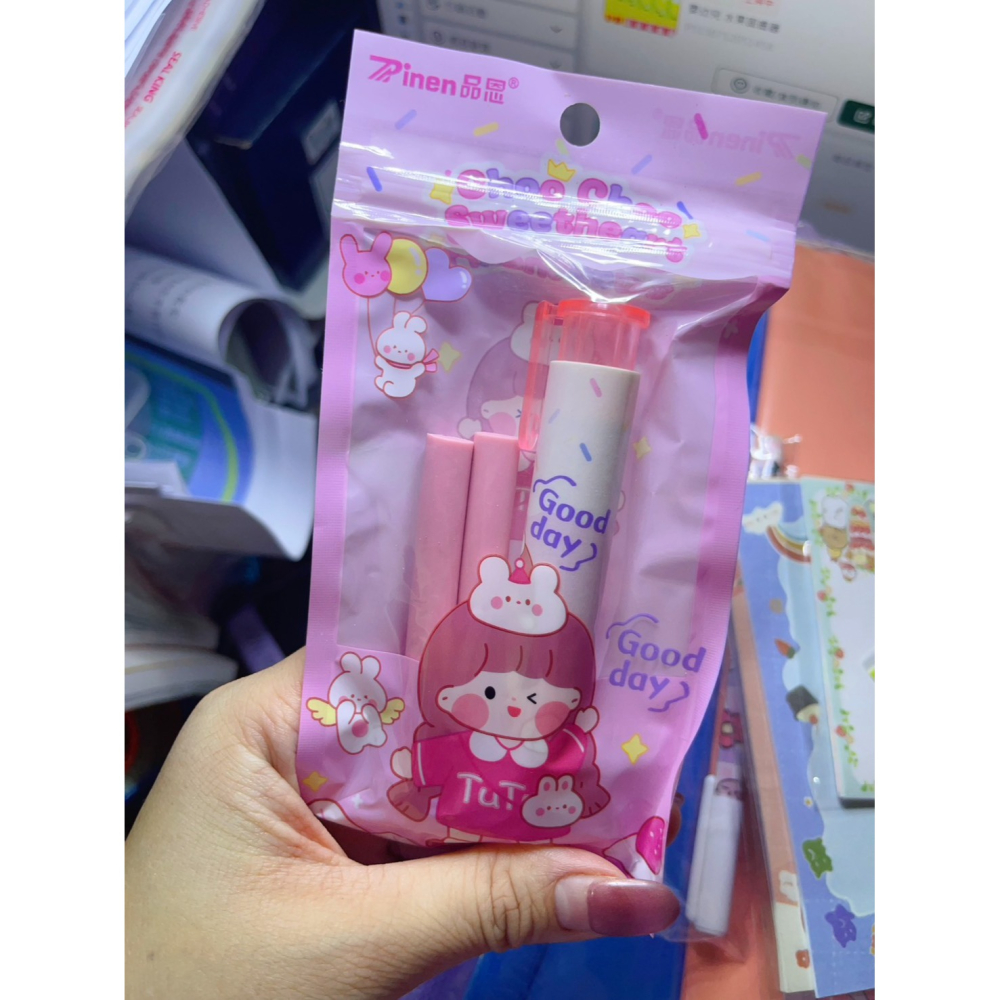 👶 男女寶寶 學齡兒童必備 超耐用 按動式橡皮擦-細節圖2