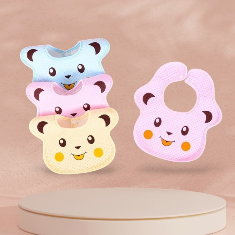 新生兒👶嬰幼兒 男女寶寶 口水巾嬰兒防水寶寶圍嘴純棉吸水 可愛圍兜新生 兒童圍脖吐奶隔奶巾-細節圖3