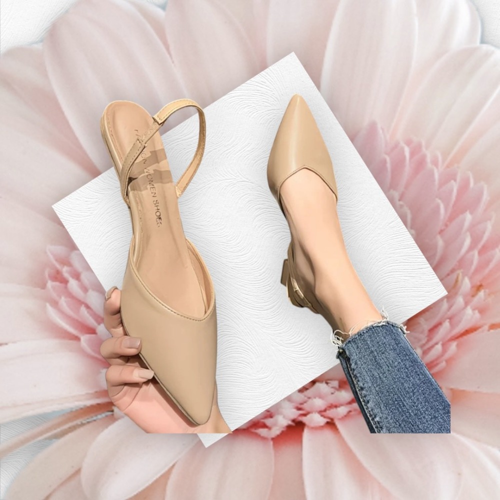 👠尖頭低跟鞋 方跟女鞋 細帶時尚單鞋 大尺碼   〝 跟高 4.5cm 〞〝尺碼  41 號 = 25.5 碼〞-規格圖3