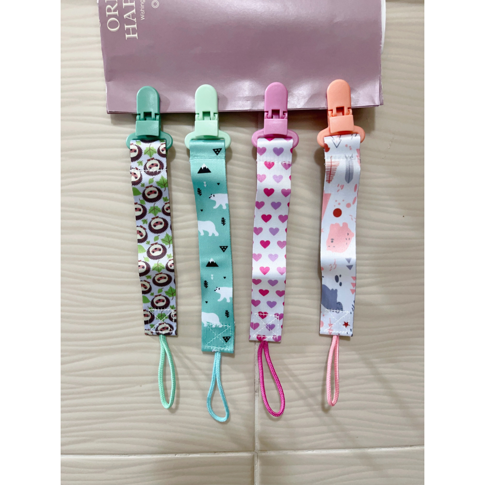 安撫奶嘴牙膠玩具防掉鍊/防掉鍊/奶嘴帶/奶嘴防掉夾/奶嘴夾  〝 不可調 〞-細節圖2