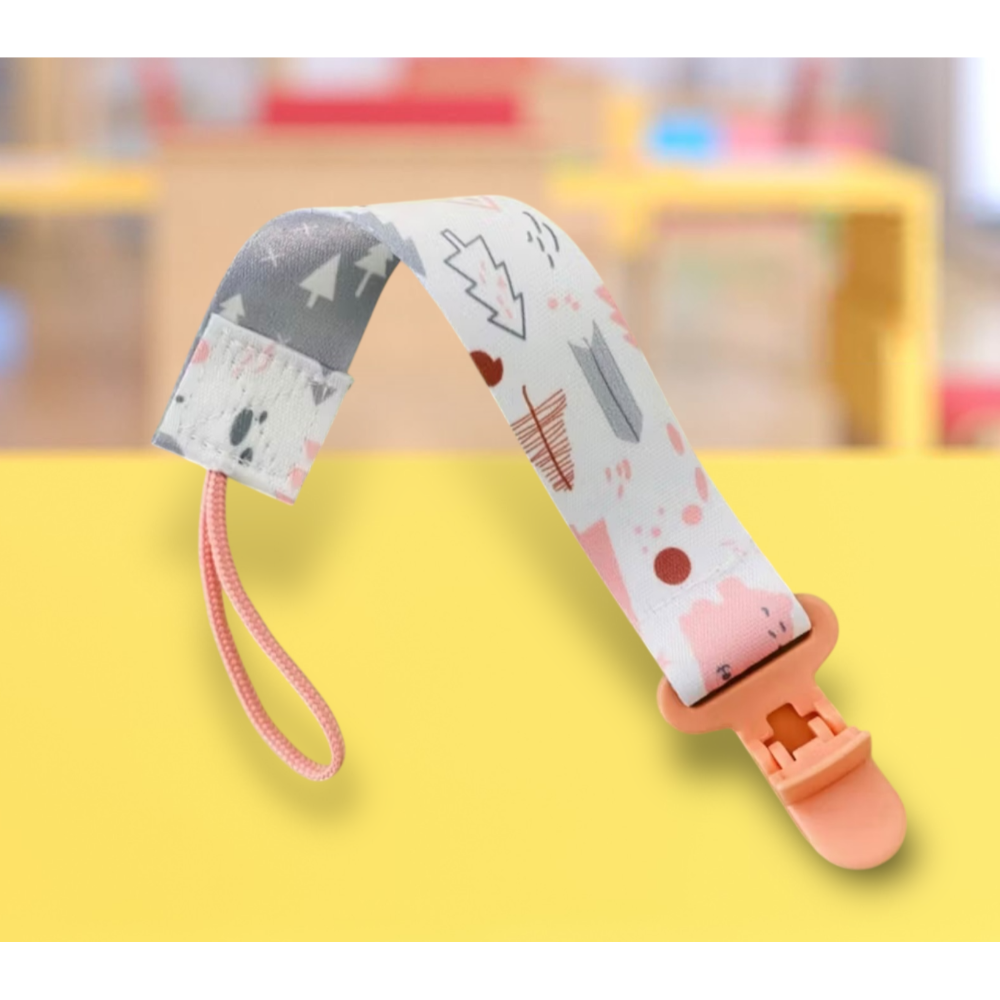 安撫奶嘴牙膠玩具防掉鍊/防掉鍊/奶嘴帶/奶嘴防掉夾/奶嘴夾  〝 不可調 〞-規格圖4