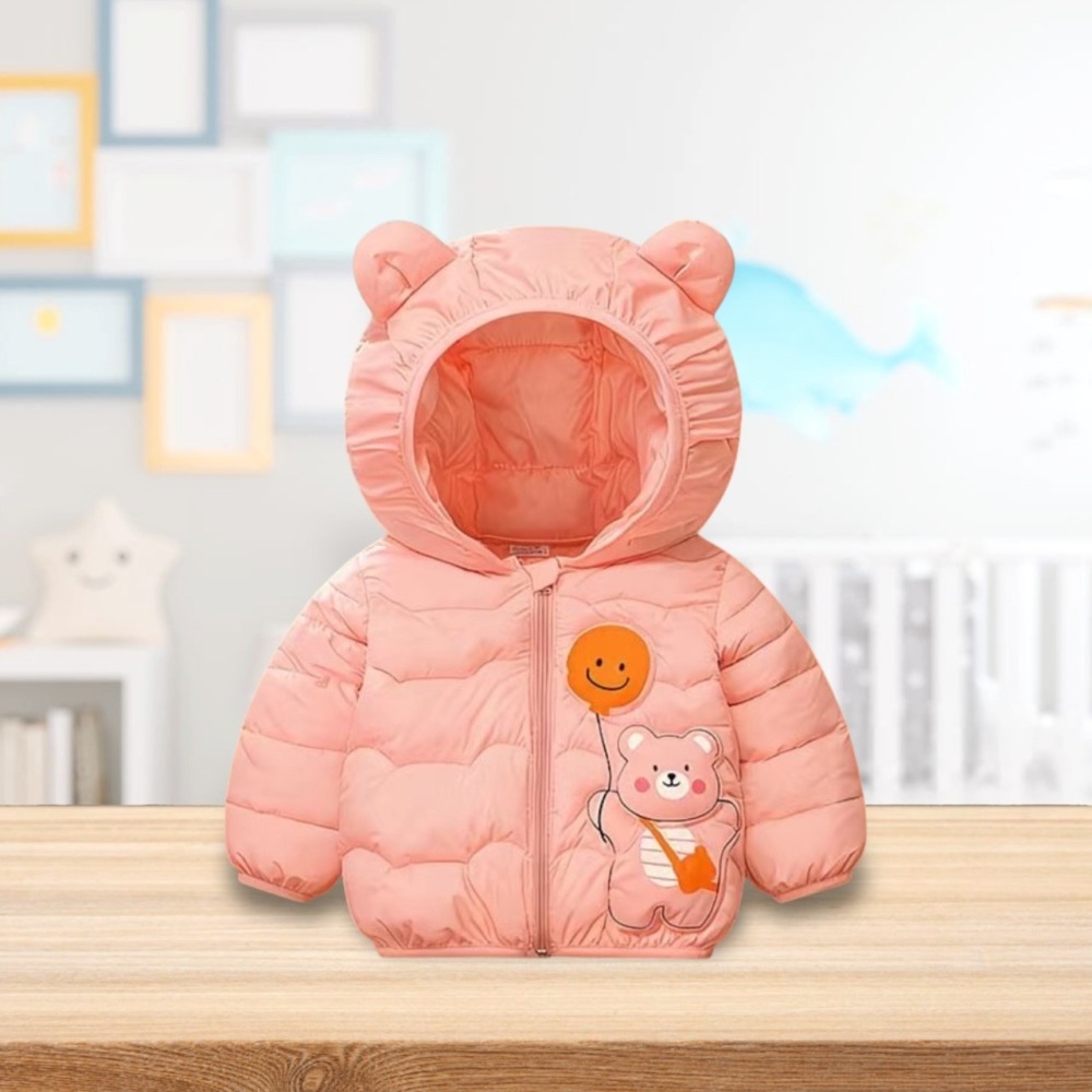 嬰幼兒  男女童 保暖羽絨棉服輕 連帽棉服外套-細節圖2