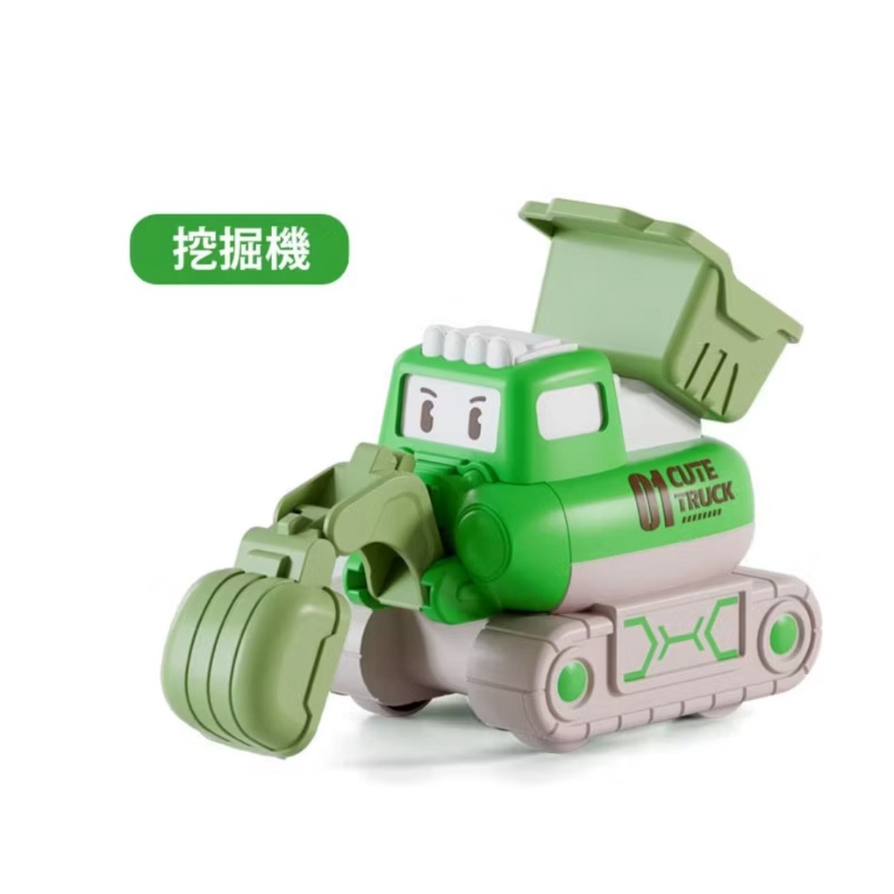 按壓工程車 工程車玩具 慣性車益智 玩具車 滑行玩具 兒童玩具 迴力車 挖掘機 壓路機 造夢小分隊-規格圖7