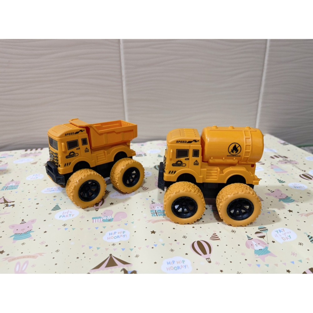 兒童玩具車男孩小商品慣四驅越野小汽車挖掘機翻斗車  〝 工程款 〞★ 2台1組 ★-細節圖4