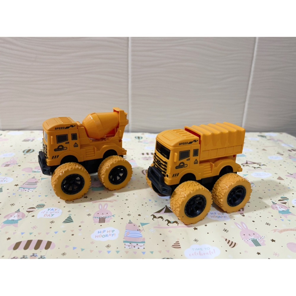兒童玩具車男孩小商品慣四驅越野小汽車挖掘機翻斗車  〝 工程款 〞★ 2台1組 ★-規格圖5