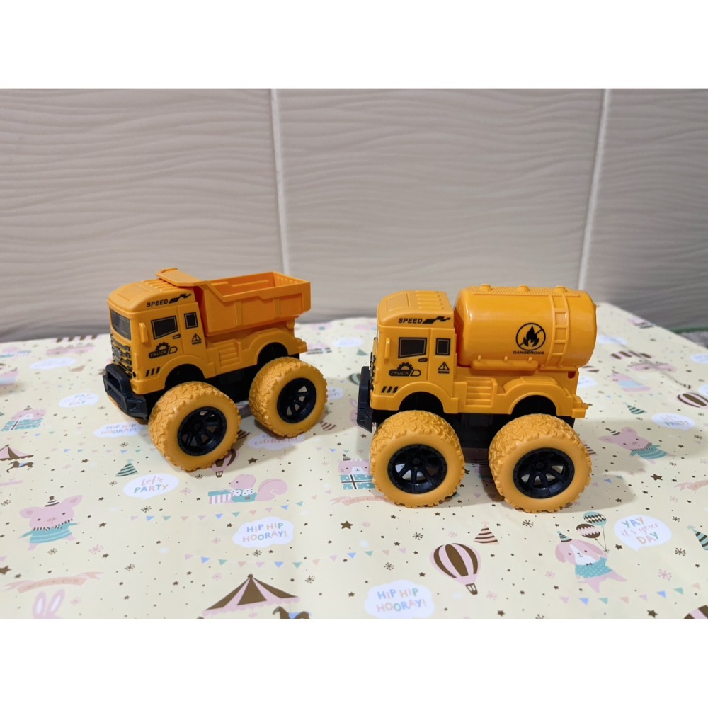 兒童玩具車男孩小商品慣四驅越野小汽車挖掘機翻斗車  〝 工程款 〞★ 2台1組 ★-規格圖5