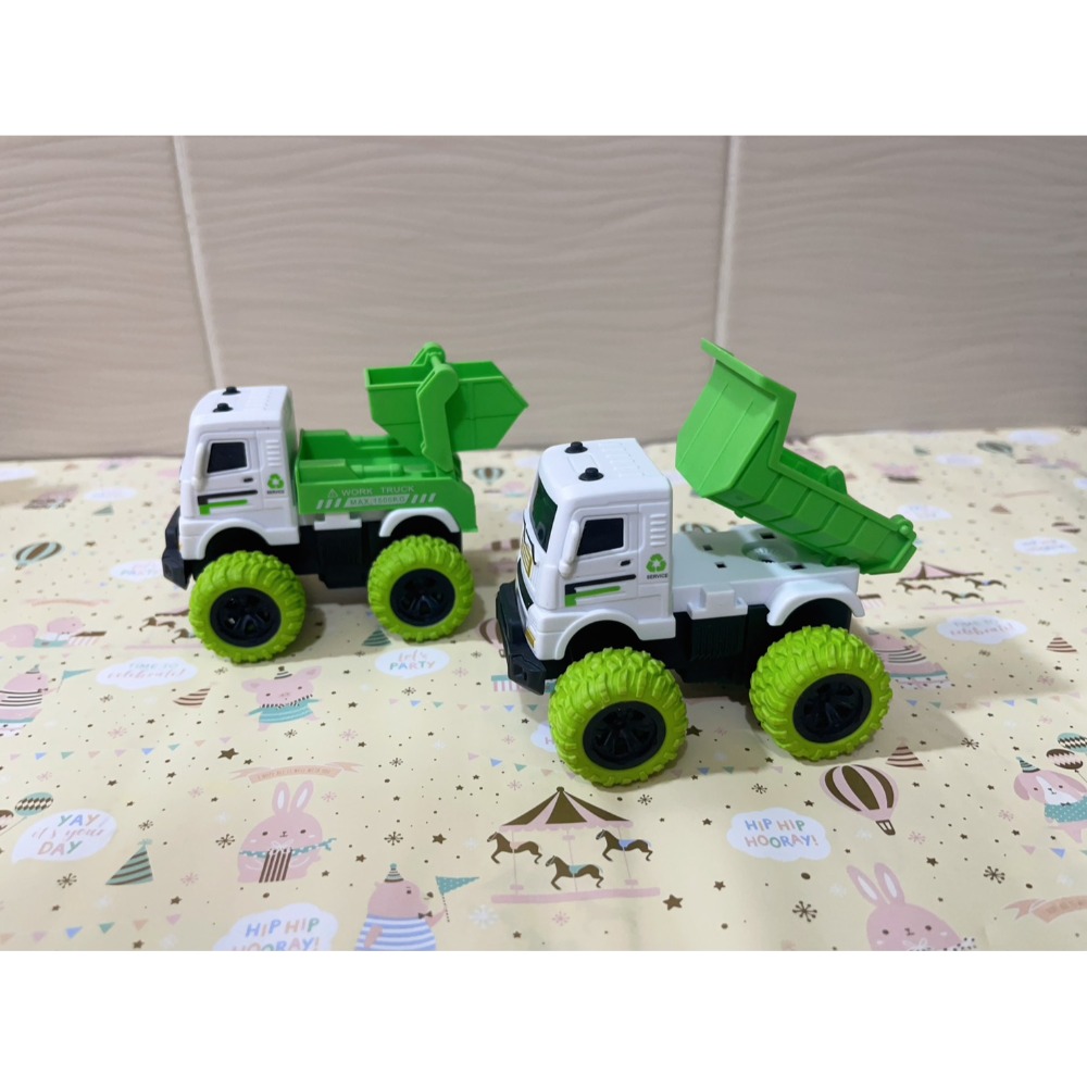 兒童玩具車男孩小商品慣四驅越野小汽車挖掘機翻斗車 〝 環保款 〞◆ 2台1組 ◆-規格圖3