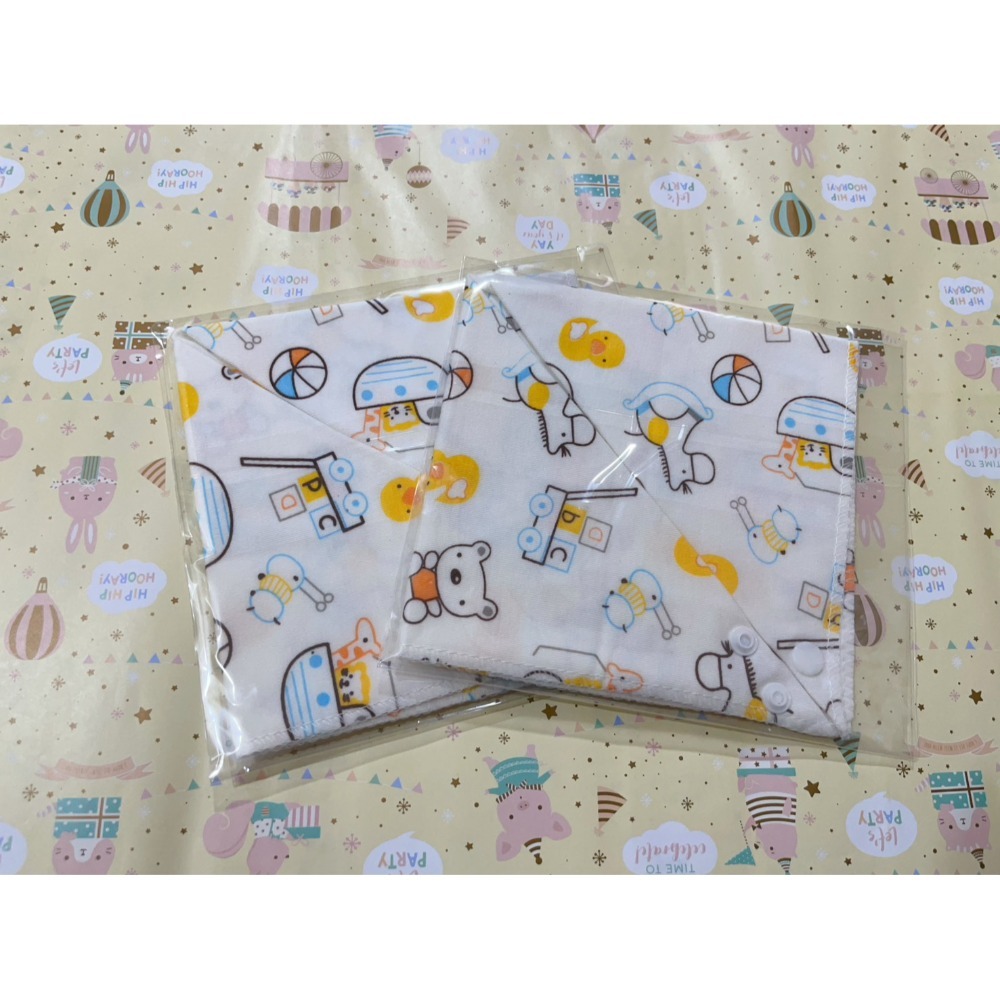 彩色純棉三角口水巾/三角巾/雙按扣嬰兒圍兜-規格圖11